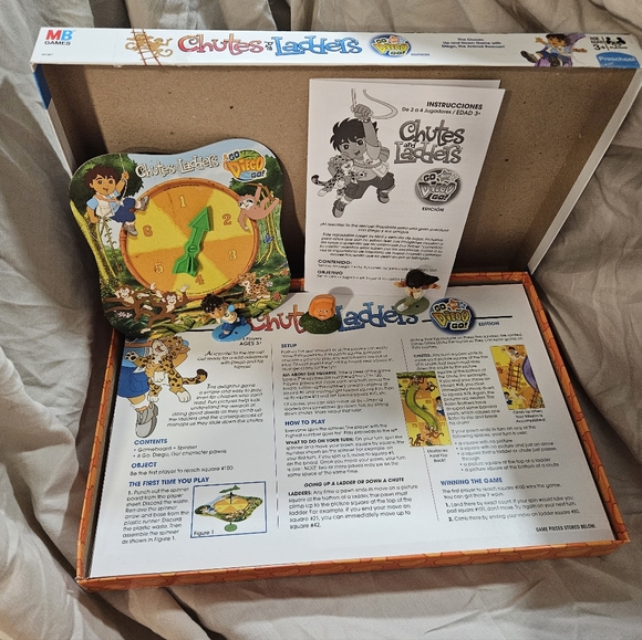 Nick Jr Dora The Explorer Candyland & Go Diego Go Chutes and Ladders Board Games - Picture 11 of 12